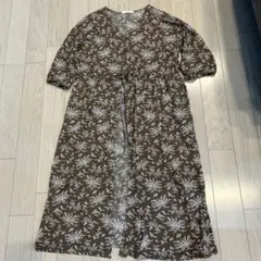 chocol raffine 花柄ロングワンピース 半袖