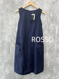 ☆タグ付き未使用品☆ ROSSO ロッソ ノースリーブワンピース ネイビー