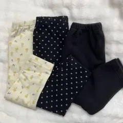 ユニクロ レギンス3点セット 90cm