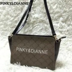 【美品】PINKY&DIANNE ショルダーバッグ シグネチャー ブラウン 総柄のサムネイル