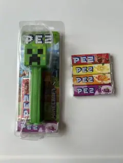PEZ ペッツ マインクラフト クリーパー ＋ 詰め替え4本セット　新品のサムネイル