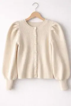 NICE CLAUP 2WAYリブニットカーディガン