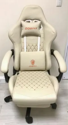 ✨美品✨DOWINX ゲーミングチェア アイボリー　165度リクライニング