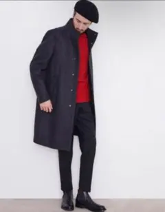 メルトン ステンカラーコート