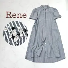 René ストライプ ビジュー付きワンピースのサムネイル