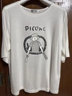 PICONE 半袖 Tシャツ ホワイト サイズ38 未使用品 定価24,200円のサムネイル