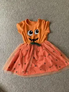 ハロウィン　オレンジ　110cm