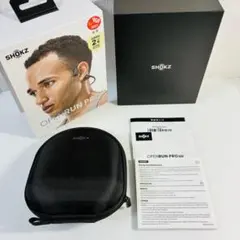 SHOKZ OPENRUN PRO ブラック　美品 付属品完備