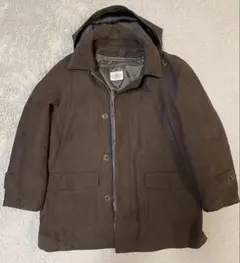 ジェイプレス フード ライナー付き中綿コート ジャンパー 3way ブラウン