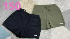 オリーブ・ブラック ショートパンツ 2枚セット150