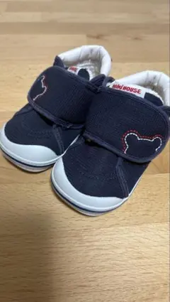 (クリニング済み)ミキハウス ファーストシューズ 13ネイビー