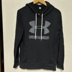 【UNDER ARMOUR】裏起毛ロゴパーカー　ＳＭ　ブラック　アンダーアーマー