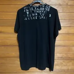 マルジェラ Martin Margiela エイズTシャツ 黒×黒　ここのえ期 00s ここのえタグ メゾンマルジェラ エイズT ブラック