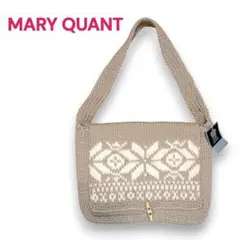 MARY QUANT ショルダーバッグ ウール ベージュ / マリークワント
