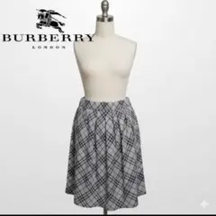 美品 バーバリー ロンドン ブルーレーベル　チェック　スカート　38 M