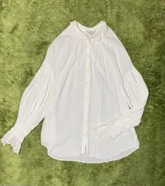 SLOBEIENA スローブイエナ　レースカラーギャザーブラウス★手洗い可能