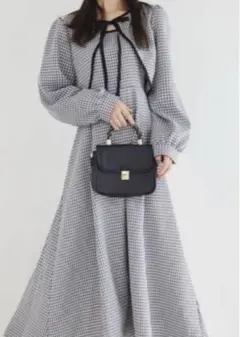 GRL 3wayチェック柄ボレロXフレアキャミワンピースセットアップ