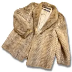 MOONBAT パステルミンク リアルファーコート 本毛皮 貂 13号