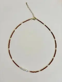 Luce Drop ハンドメイド ビーズネックレス