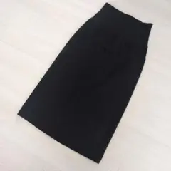 黒 マタニティ スカート　ポケット
