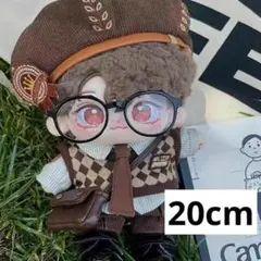 ぬい服 6点セット 探偵 制服 茶色 20cm 着せ替え 推し活 ぬい活