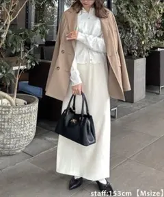 リブナロースカート discoat ディスコート アイボリー M