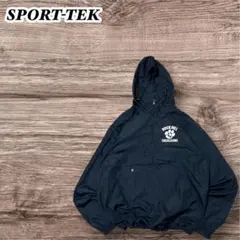 SPORT-TEK ナイロンアノラックパーカー　レディース　ゆるダボドローコード