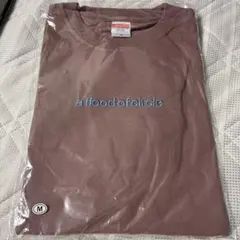 a flood of circle ロゴ刺繍ロンT 紫×水色　パープル　ブルー