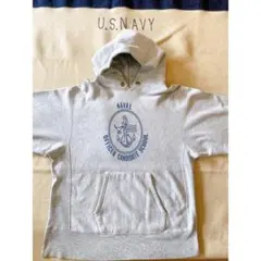 ビンテージ1980’sチャンピオンリバースウィーブU.S. NAVY染み込み