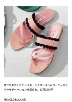 限定お値下げ！Manolo blahnik サンダル　38のサムネイル