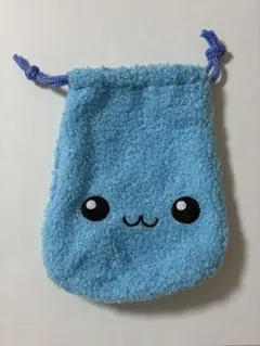 しずくちゃん　もこもこ巾着ポーチ　ガチャガチャ