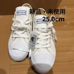 Champion キャンバススニーカー ホワイト25.0cm新品・未使用タグ付きのサムネイル