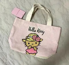 Hello Kitty キャンバス ミニトートバッグ ピンク