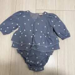 プティマイン　ハート柄ワンピース 80サイズ