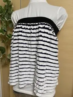 夏Style チューブトップにも⭕️フリルティアード ミニスカ