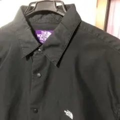 ノースフェイスパープルレーベル黒Ｍタイプライターシャツ