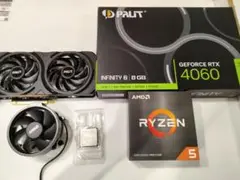 PALITGeForce RTX 4060 & Ryzen 5 5600 セット