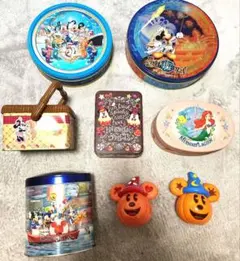 【平成コレクション】東京ディズニーランド◆お菓子空き缶セット◆8点まとめ売り