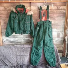 Lサイズ【COURMAYEUR】スキーウェア上下セット、クールマイヨール