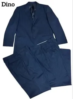 美品　ディノ　パンツ2本　L 黒　ストライプ　スーツ上下