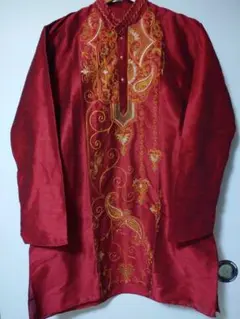 インド ジャケット 民族 チベット ネパール 刺繍 ブルゾン アジアン シルク