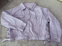薄紫 サイドレースアップジャケット Lサイズ
