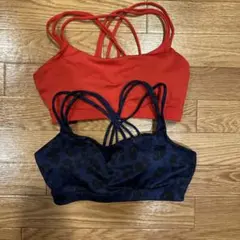 GapFit Eclipse スポーツブラ S 赤 ネイビー　セット