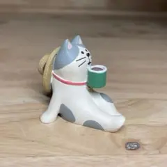 コンコンブル　猫の置物 コーヒーカップ 麦わら帽子 フィギュアのサムネイル