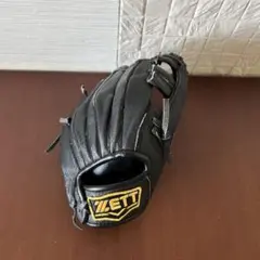 ZETT 軟式グラブ 右投げ ブラック　子供用