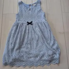 H&M キッズ レースワンピース ライトブルー