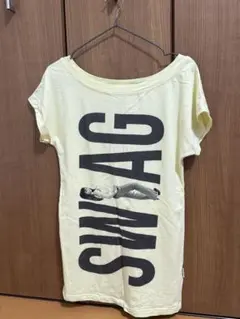 SCULPTOR SWAG プリント Tシャツ ライトイエロー S