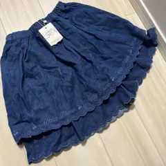 新品タグ付き　Mezzo Piano デニムスカート・ キュロット・140cm