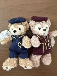 東京ディズニーシー ぬいぐるみバッジ 2体セット - メルカリ