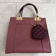 SAMANTHAVEGA ハンドバッグ ピンク ハートチャーム付きのサムネイル